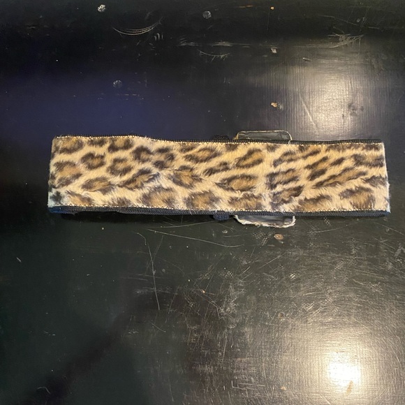 ๐OMO NORMA KAMALI VINTAGE BELT FAKE FUR LEOPARD ๐ - Picture 5 of 8